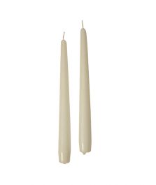 Candele coniche Avorio – Set di 100 candele per candelabri 2,3×25 cm –  Durata 7,5 ore – Horeca Candles Italia