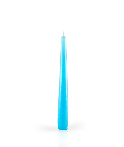 Candele laccate coniche Ø 2,2 cm h. 21 cm 6 pezzi - Blu