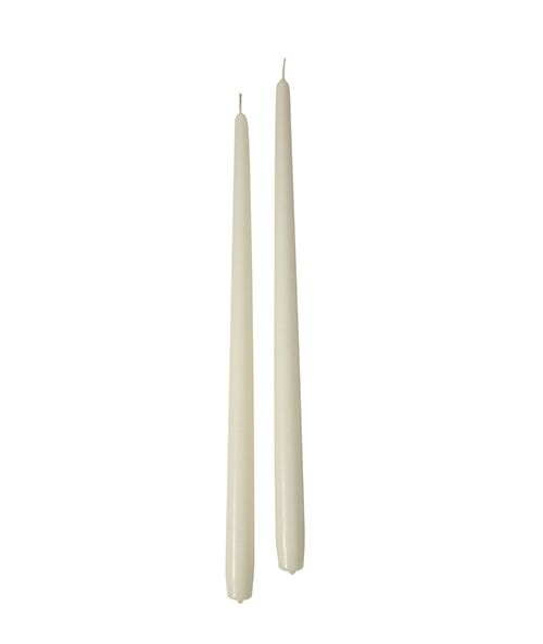 MAQA 6 pz Candele lunghe bianche e rosse, candele per candelabro 40 cm,  Candele coniche per candeliere Bianco : : Casa e cucina