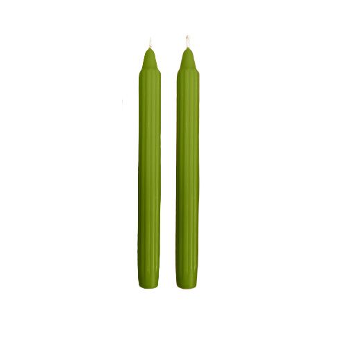 Candele Doriche Ø 2,2 cm h. 25 cm 2 pezzi - Pistacchio