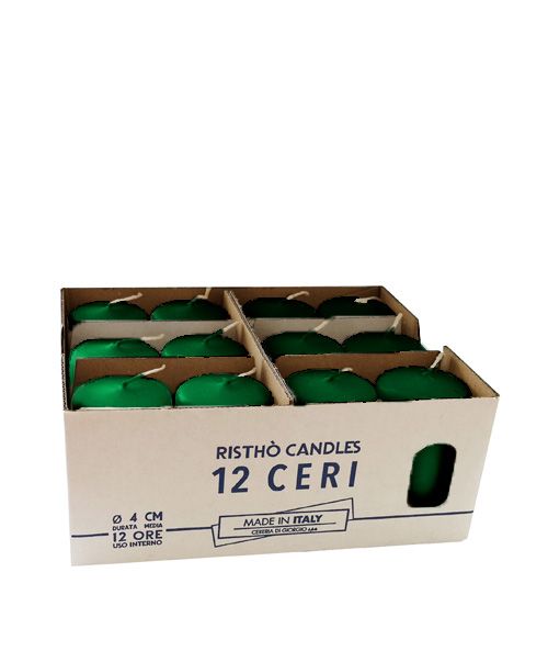 Ceri Ø 4 cm h. 7 cm 12 pezzi - Verde Scuro