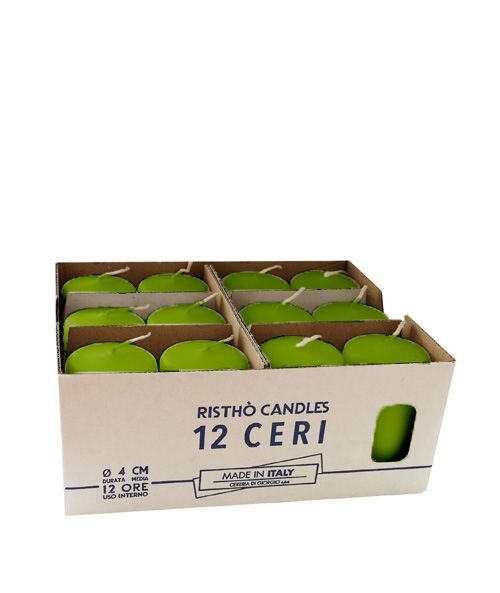 Ceri Ø 4 cm h. 7 cm 12 pezzi - Pistacchio