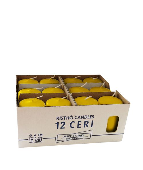 Ceri Ø 4 cm h. 7 cm 12 pezzi - Senape