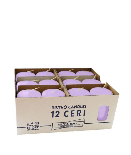 Ceri Ø 4 cm h. 7 cm 12 pezzi -Viola Polere