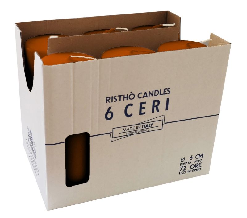 Ceri Ø 6 cm h. 15 cm 6 pezzi -Terracotta