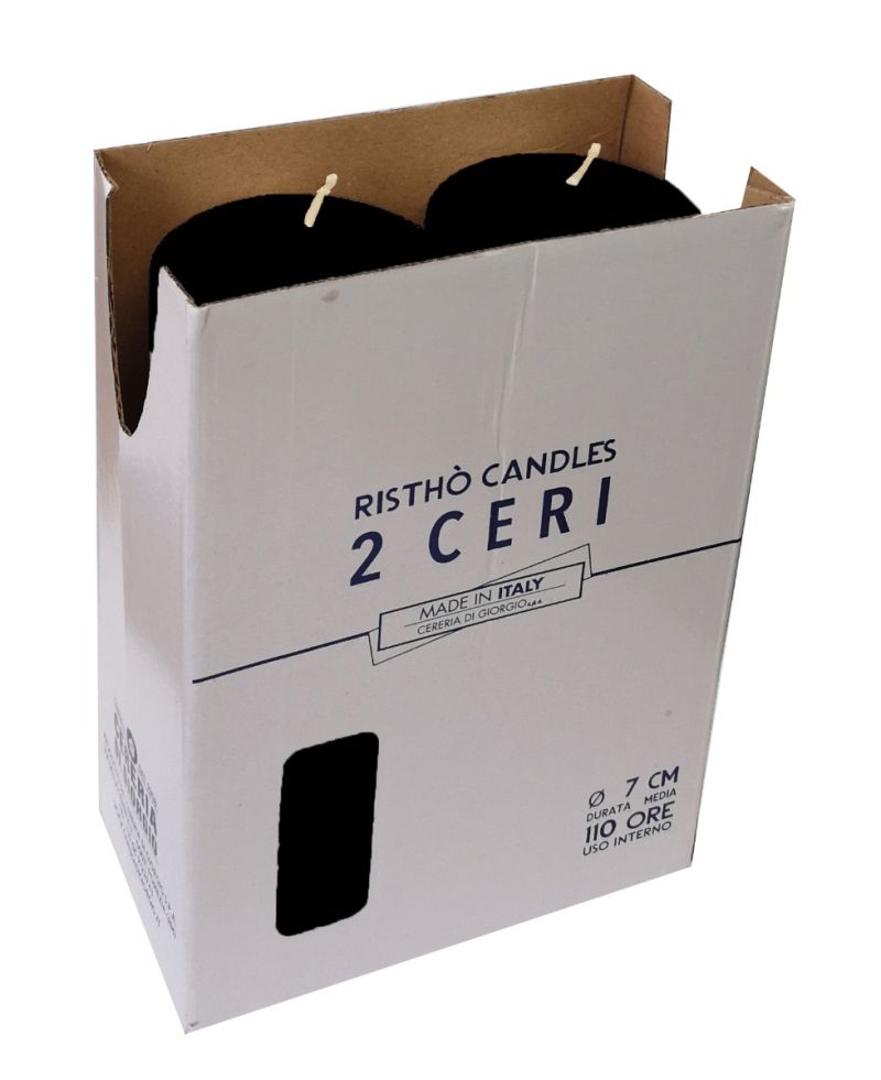 Ceri Ø 7 cm h. 20 cm 2 pezzi - Nero