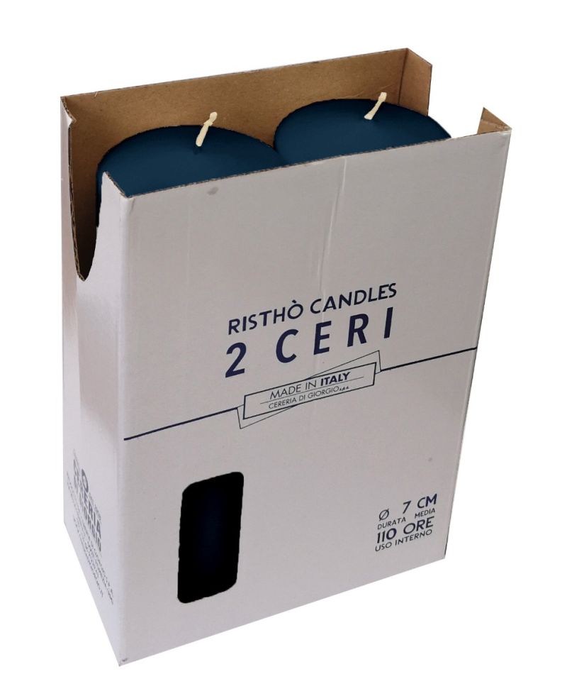 Ceri Ø 7 cm h. 20 cm 2 pezzi - Blu Notte