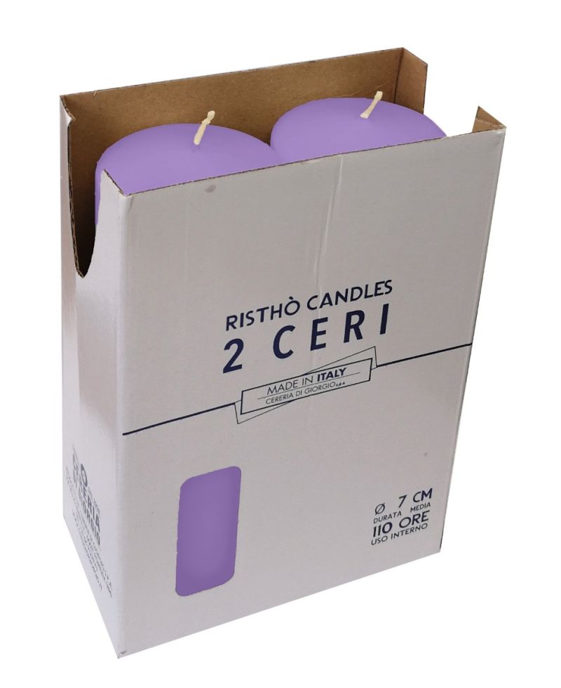 Ceri Ø 7 cm h. 20 cm 2 pezzi - Lavanda