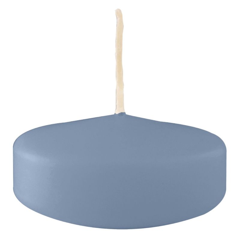 Candele galleggianti Ø 7 cm h. 1,5 cm 12 pezzi - Dusty Blue