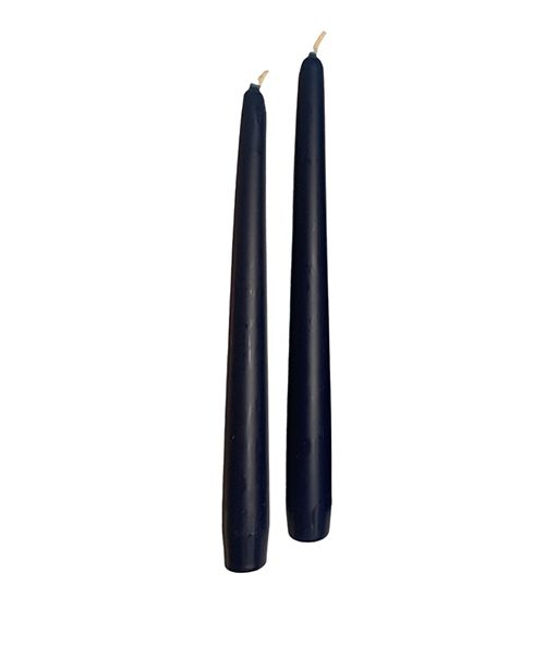 Candele coniche Ø 2,2 cm h. 25 cm 10 pezzi - Blu Notte