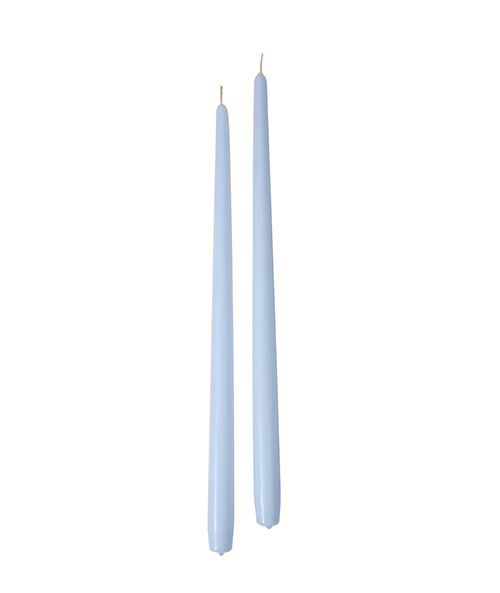 Candele coniche Ø 2,2 cm h. 40 cm 6 pezzi - Dusty blue