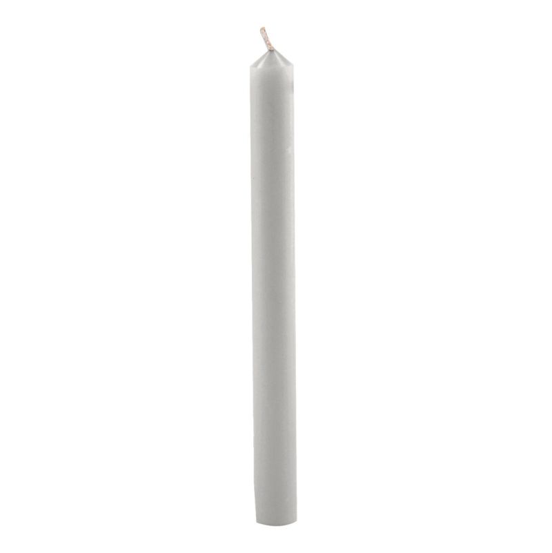 Candele cilindriche colore pieno Ø 1,9 cm 12 pezzi - Bianco