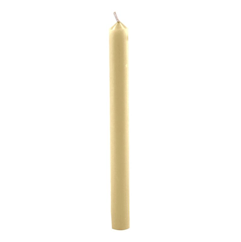 Candele cilindriche colore pieno Ø 1,9 cm 12 pezzi - Avorio