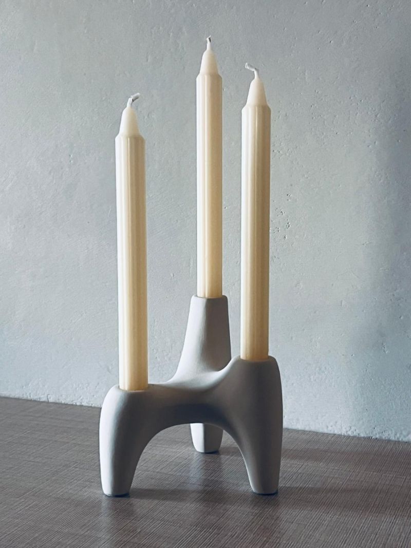 Candele Doriche Ø 2,2 cm h. 25 cm 2 pezzi - Bianco